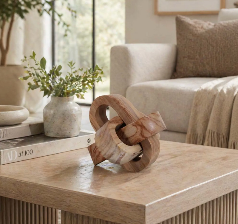 Teak Knot Decor Object
