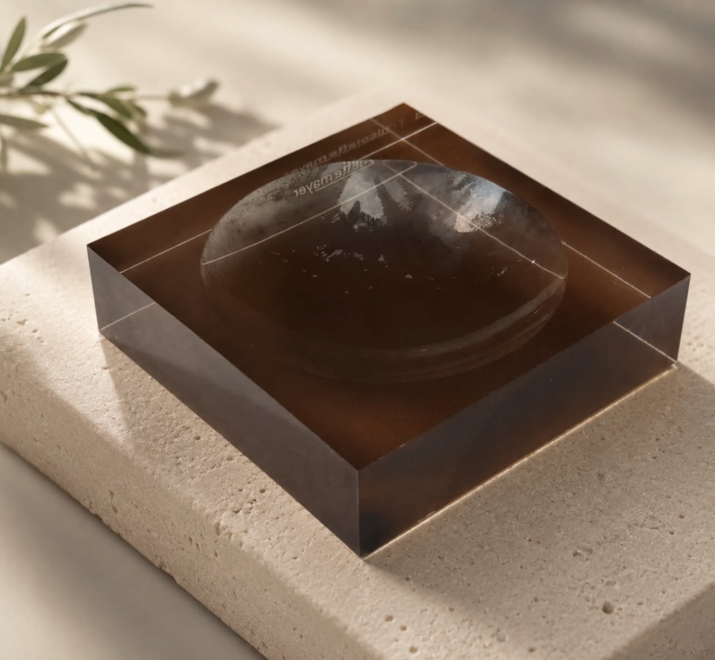 Acrylic Candy Tray Brown