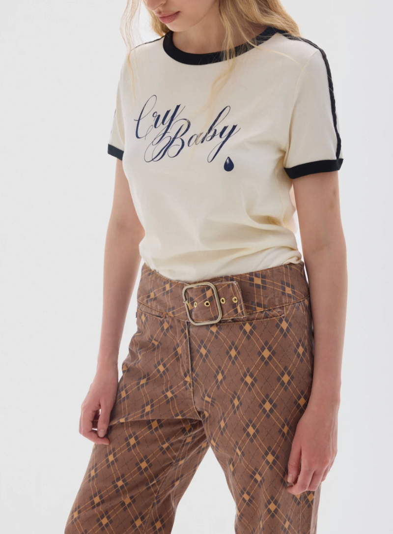 Belt Jean Print Brown