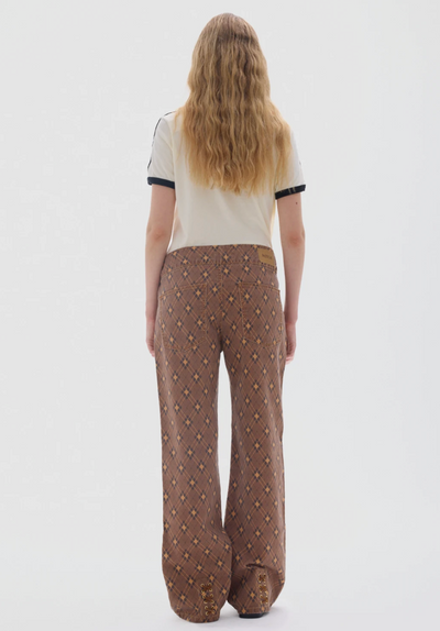 Belt Jean Print Brown