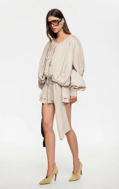 Ramra Mini Dress Beige