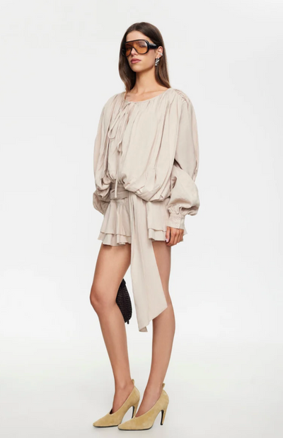 Ramra Mini Dress Beige