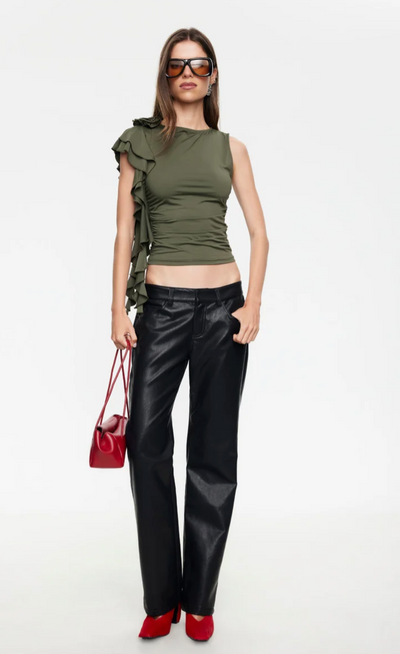 Carrie Top Khaki