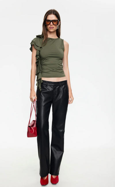 Carrie Top Khaki