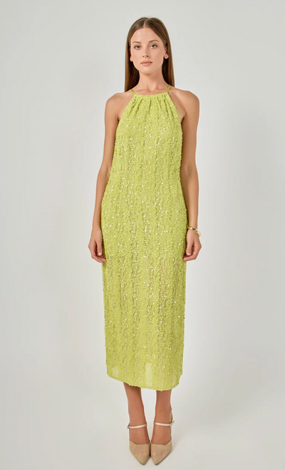 Giren Dress Maxi Dress Lt Green