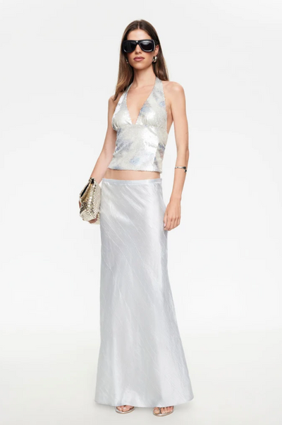Opullence Halter Top Aqua Mist