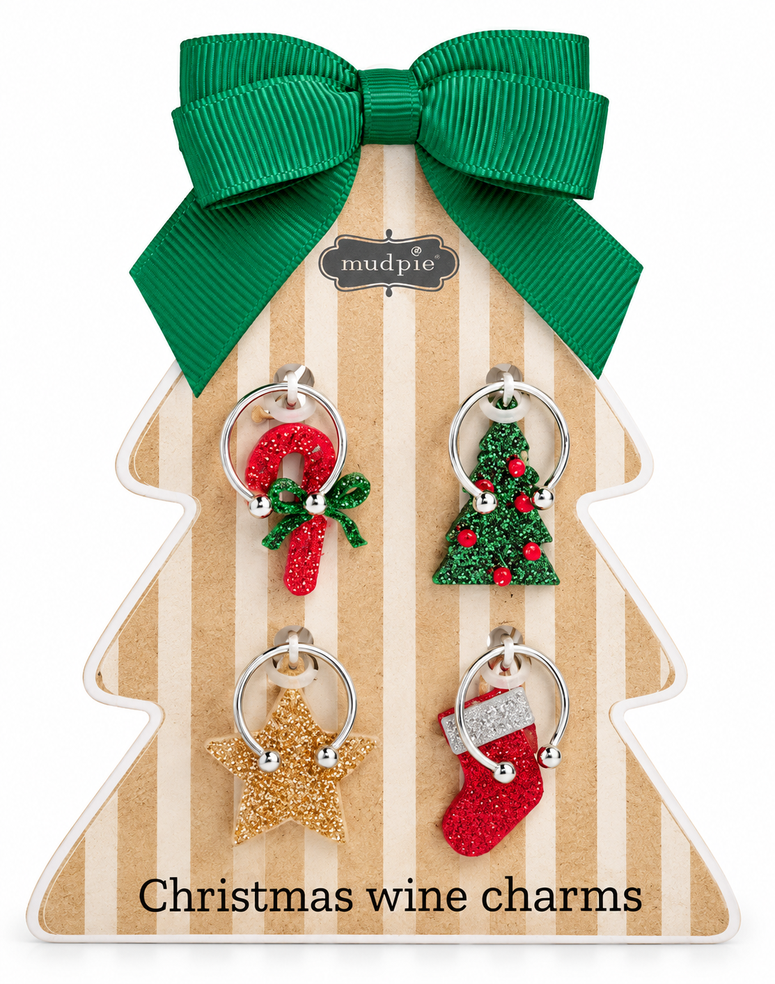 Chirstmas Wine Charm tree Green