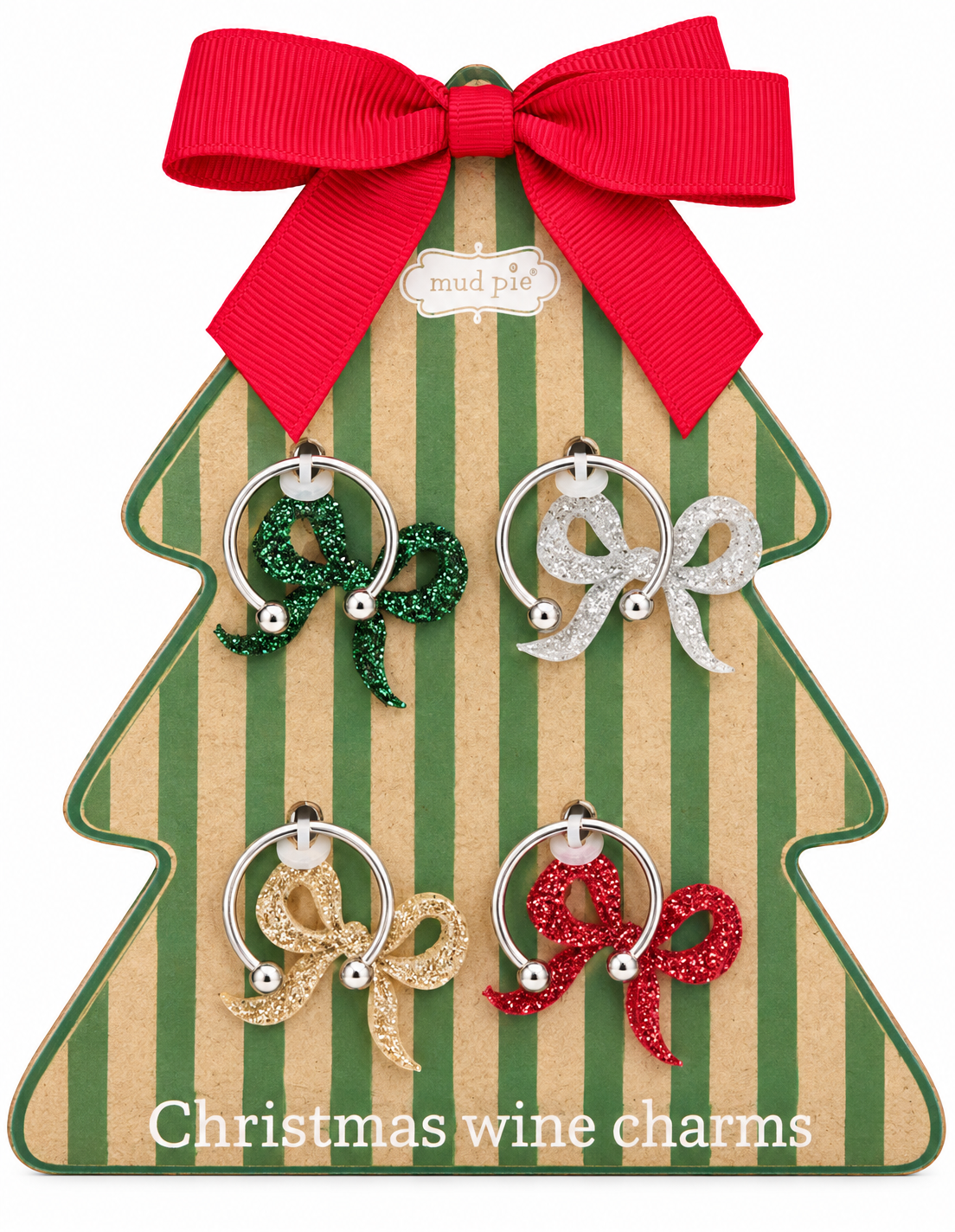 Chirstmas Wine Charm tree Red
