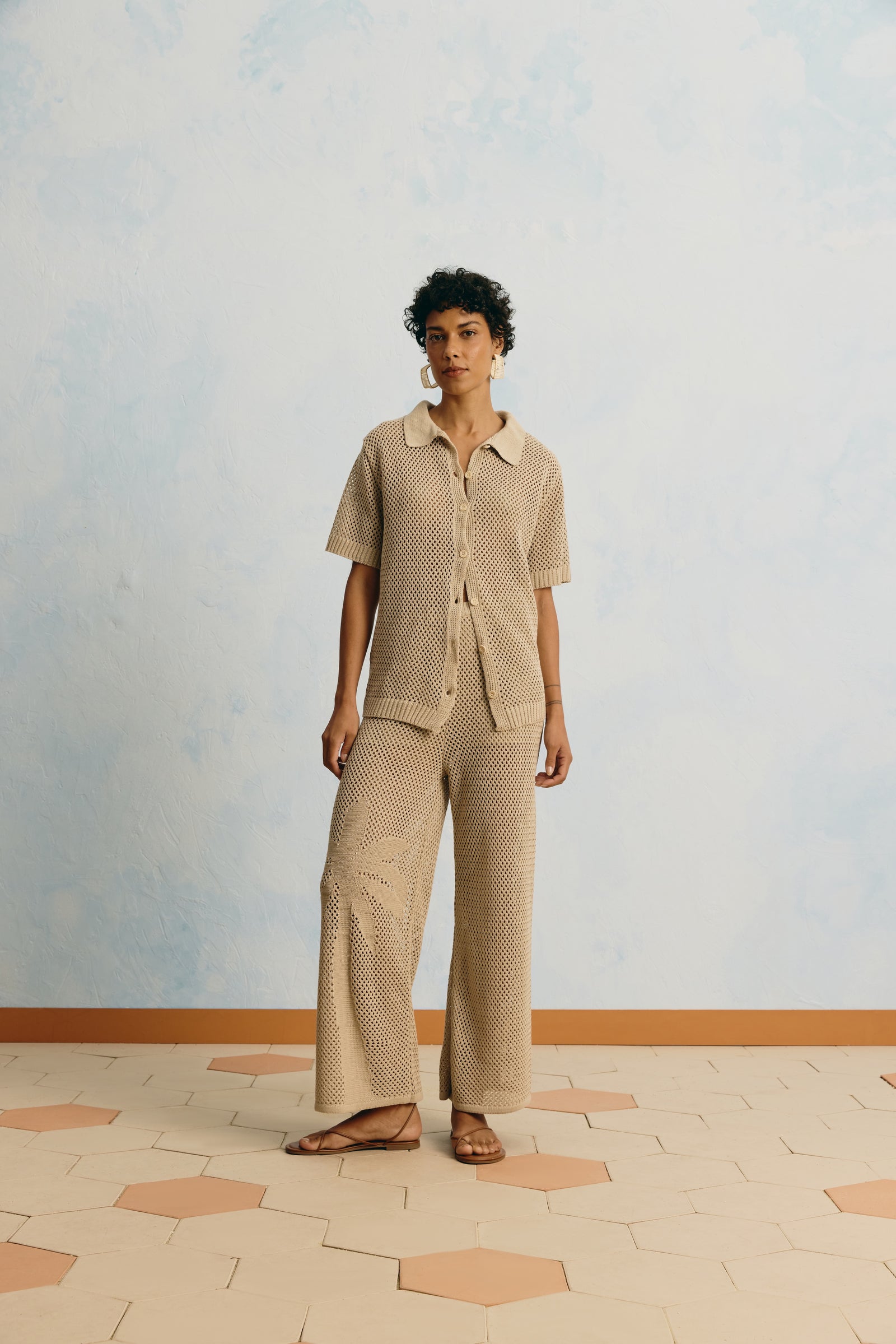 Claudia Pant Lt Beige