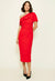 Phillipa Midi Dress Scarlet