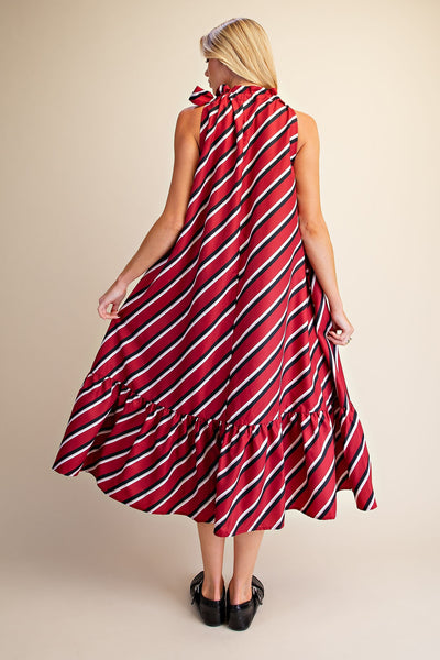 Sarita Midi Dress Burgundy