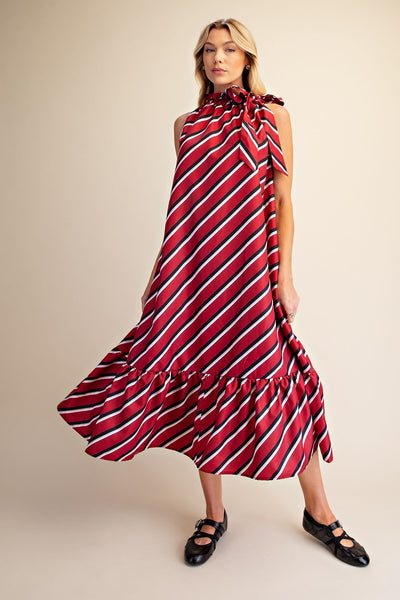 Sarita Midi Dress Burgundy