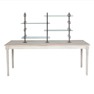 Vintage Reproduction Table with Shelves