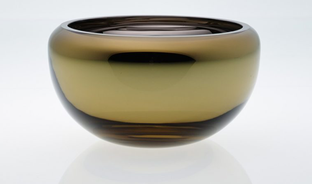 Small Round Bowl Amber ext/int