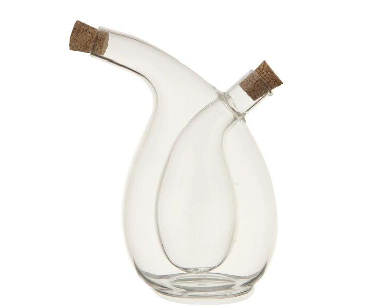 Oil and Vinegar Cruet w Cork Stopper