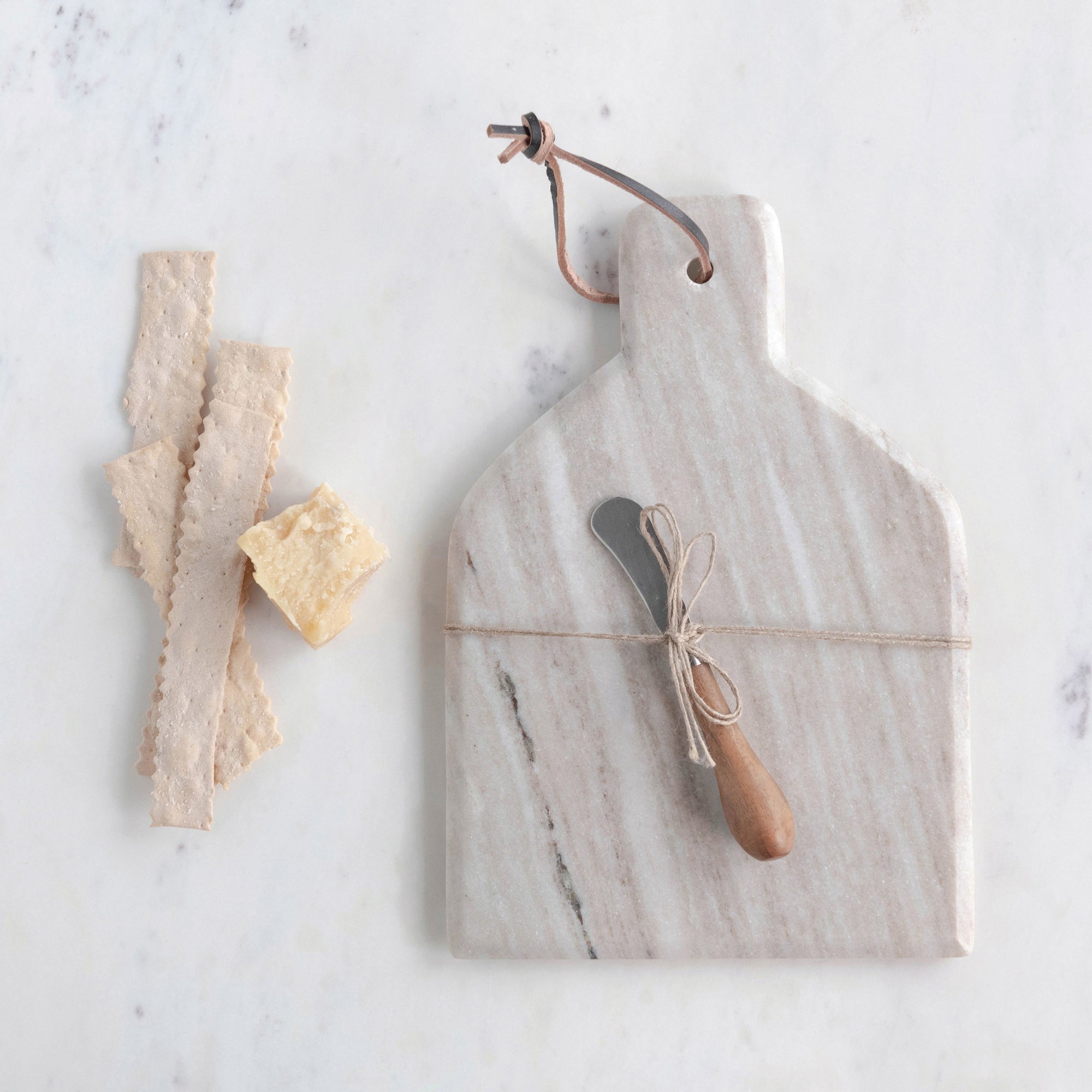 Cheese Cutting Board with Canape Knife