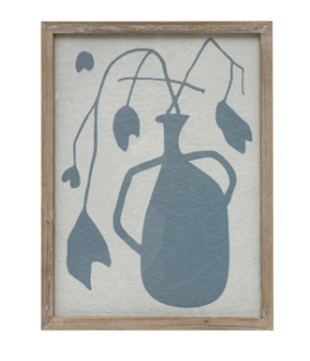 Wood Framed Abstract 2 Branches