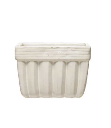 Stoneware Bowl with Reactive Glaze