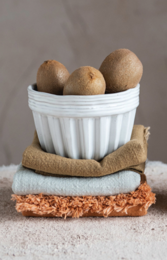 Stoneware Bowl with Reactive Glaze