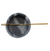 Marble Bowl with Metal Knife Black