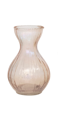 Debossed Glass Vases