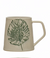 Mug Leaf Cream Green