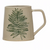 Mug Leaf Cream Green
