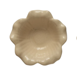 Stoneware Flower Bowl