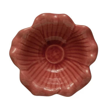 Stoneware Flower Bowl