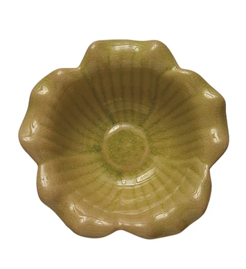 Stoneware Flower Bowl