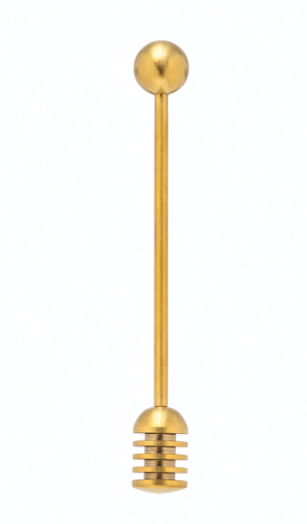 Stainless Steel Honey Dipper Gold Finish