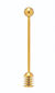 Stainless Steel Honey Dipper Gold Finish