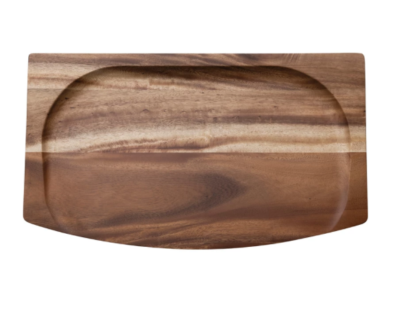 Suar Wood Slanted Cheese Cutting Board Natural