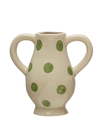 Vase Handles Points Green
