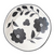 Maite Plate Floral Matte Black Cream