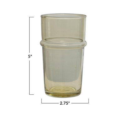 Hand Blown Drinking Glass Green