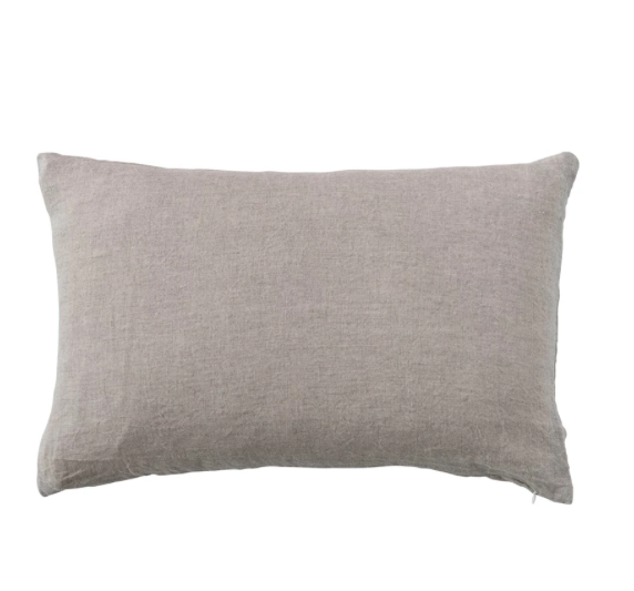 Stoneware Linen Lumbar Pillow