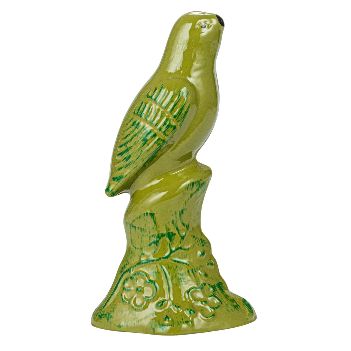 Recycled Glass Bird Green