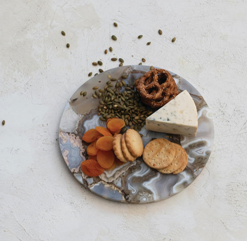 Round Agate Cheese Cutting Board
