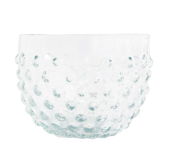 Glass Hobnail Bowl Clear