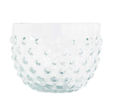Glass Hobnail Bowl Clear
