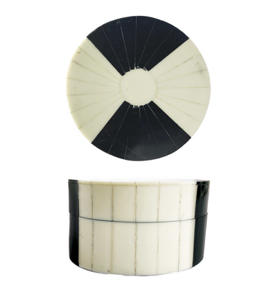Resin Box w Stripes Round