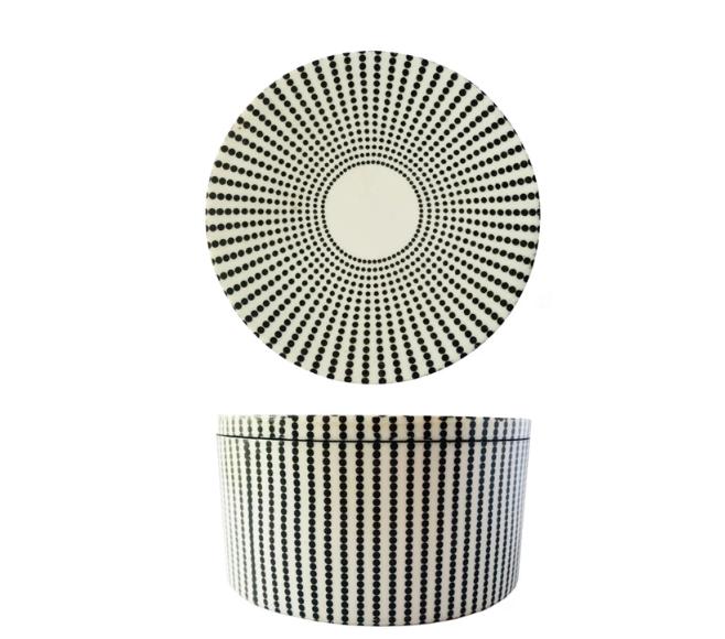 Resin MDF Box  Black Cream