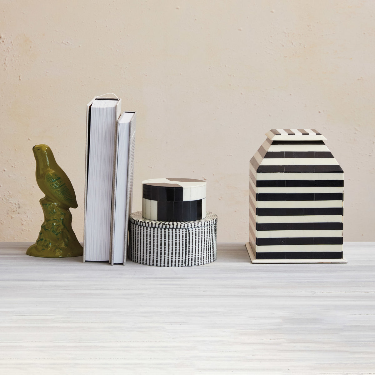 Resin MDF Box  Black Cream