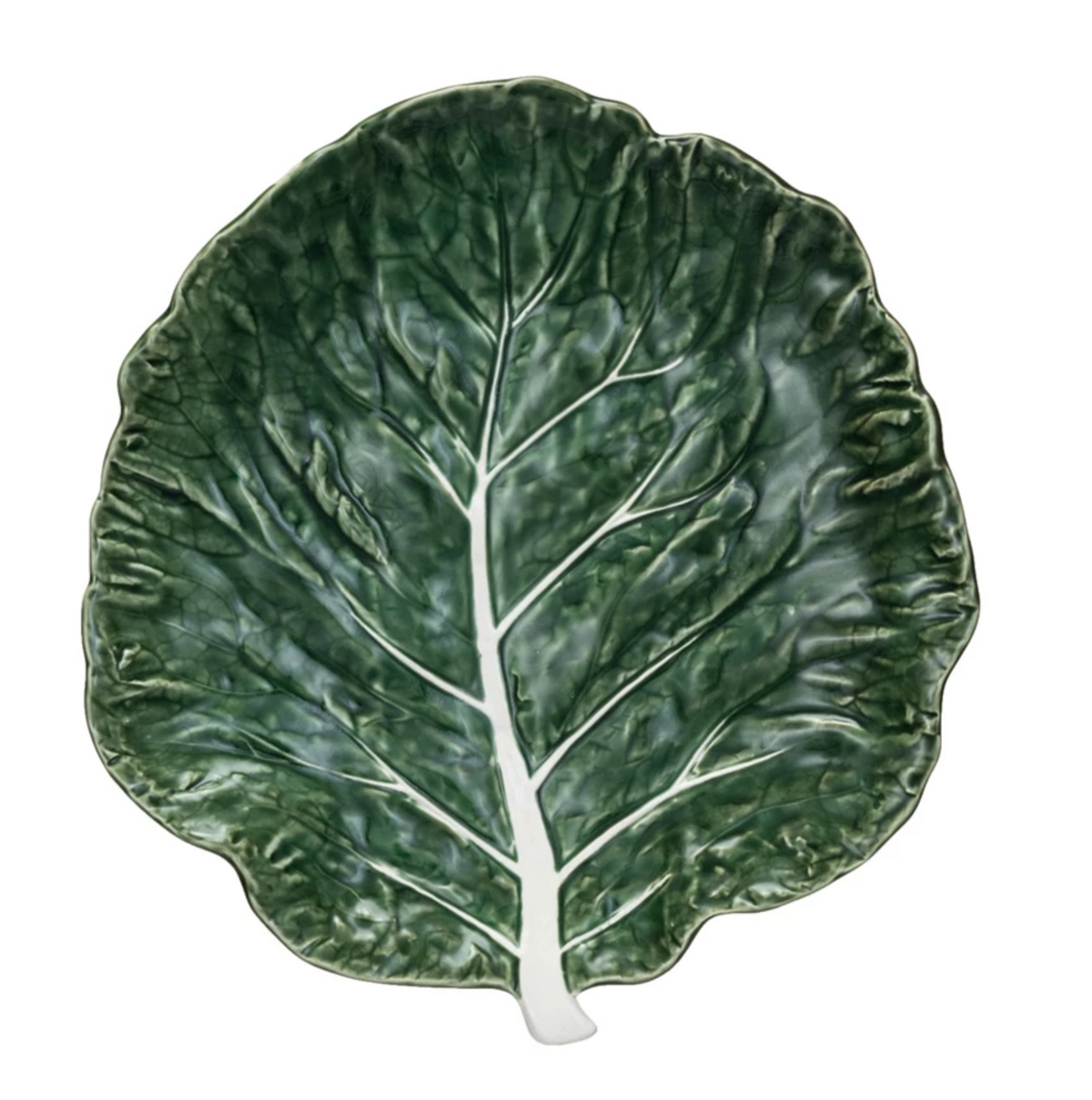 Stoneware Cabbage Shaped Plate