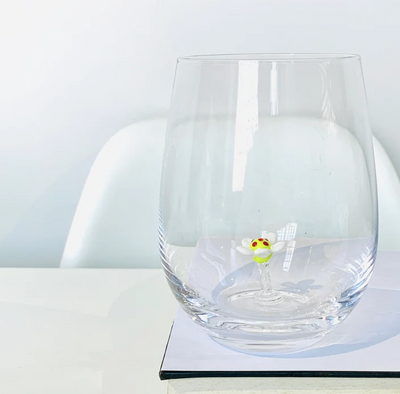 Stemless Wine Glass Flower Margarita