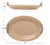 Platter w Handle Terracota