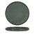 Round Plate Reactive Glaze Matte Teal
