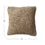 Square Woven Cotton Blend Bouclé Pillow Tan
