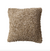 Square Woven Cotton Blend Bouclé Pillow Tan